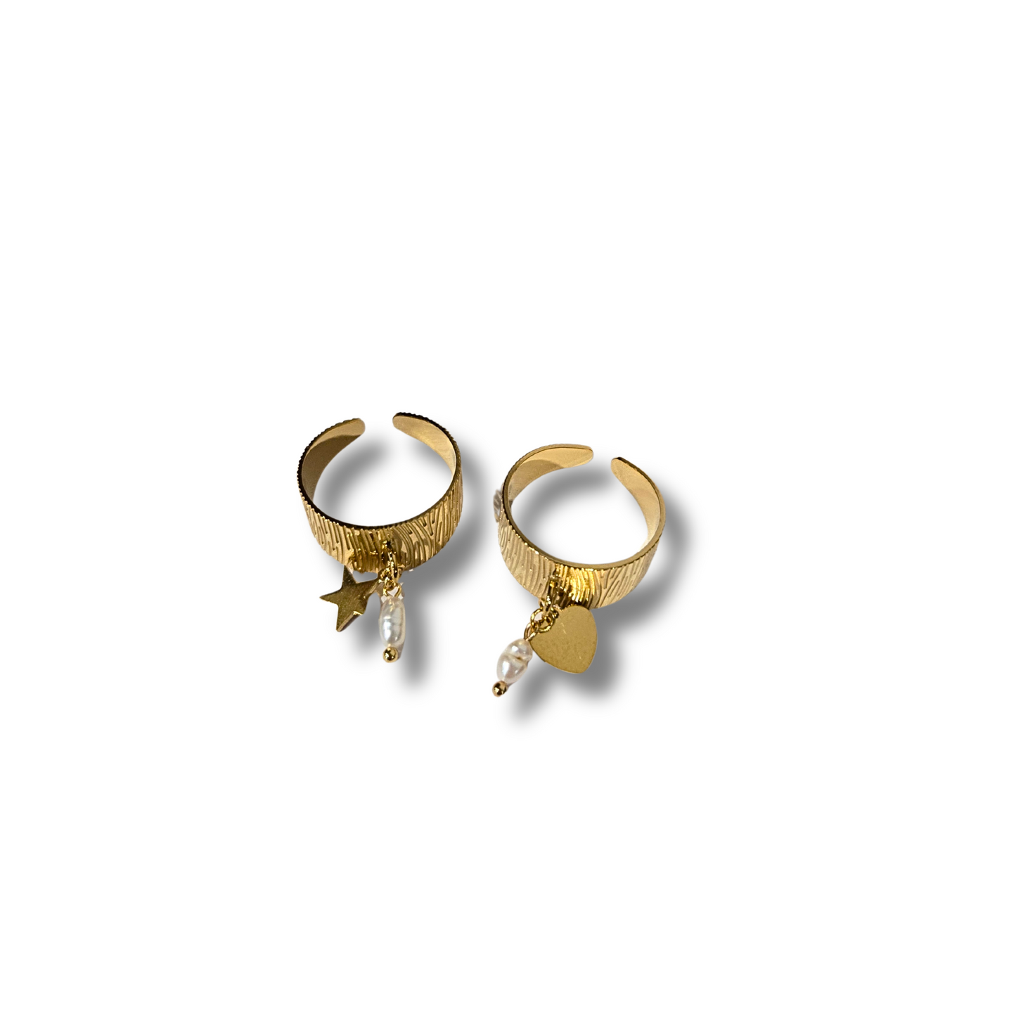 18K Maggie Charm Ring (2 styles)