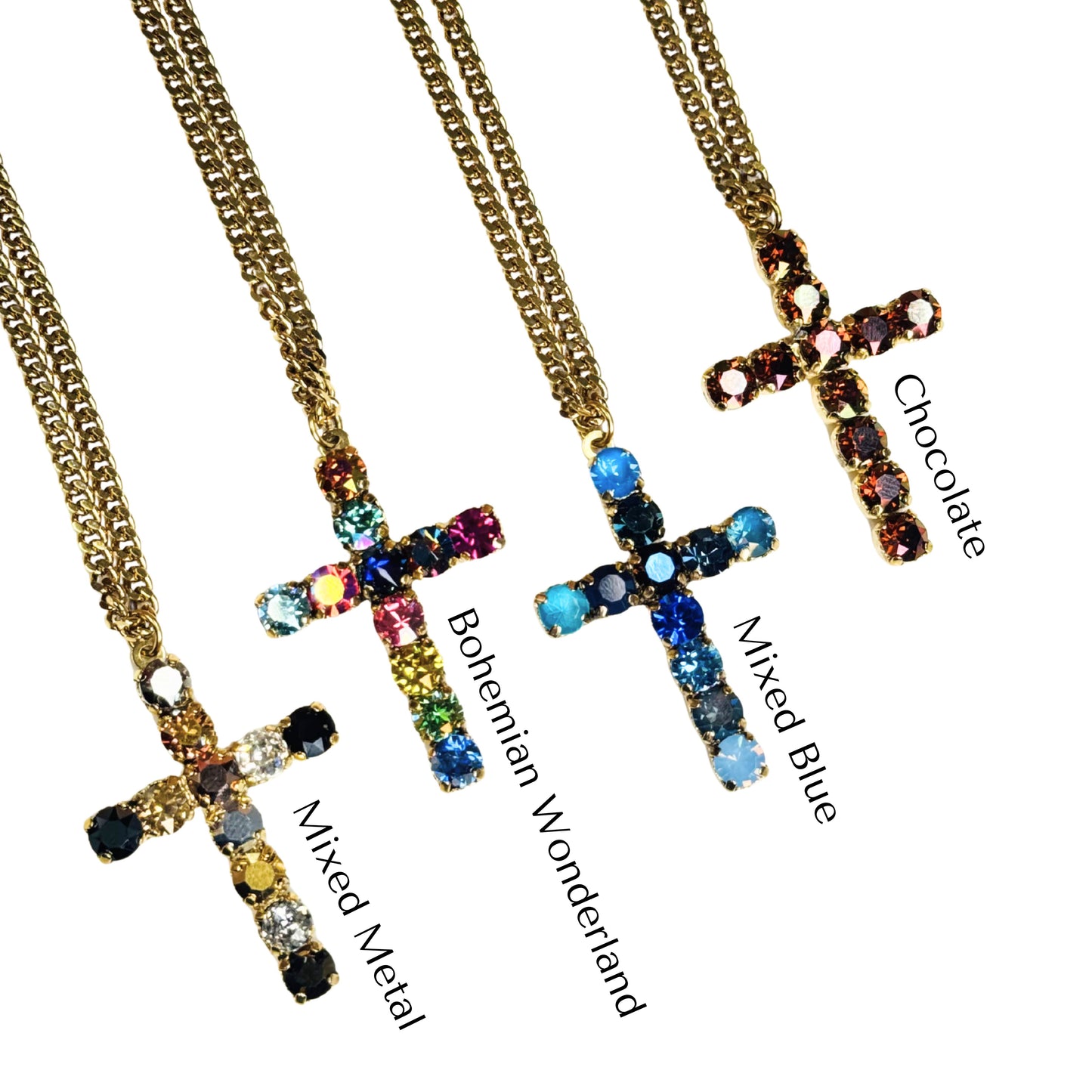 TOVA - The Cross Necklace - 4 Colors!