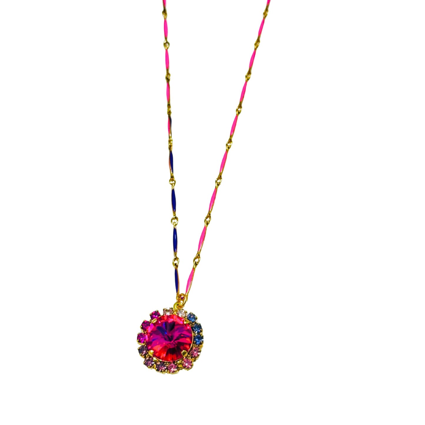 TOVA - The Dawnie Necklace in Pink