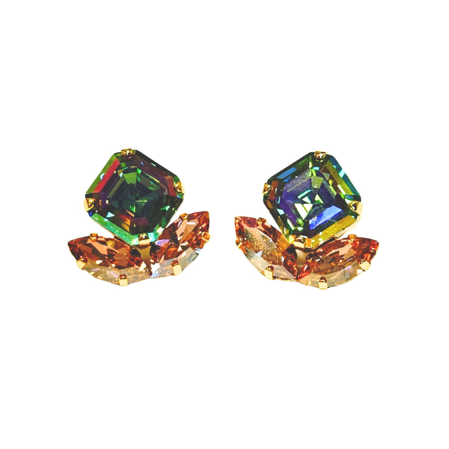 TOVA - Teya Earrings in Peridot Brandy