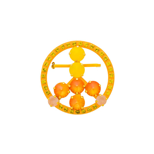 TOVA - The Oliver Brooch in Yellow