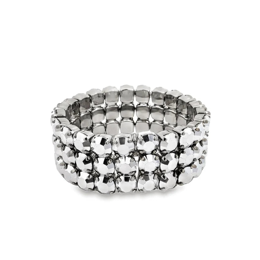 TOVA - Olivia 3 Strand Bracelet - Chrome