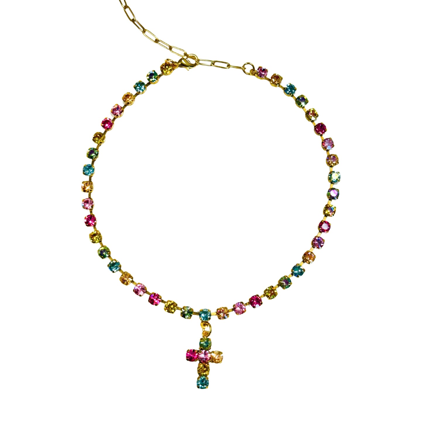 TOVA - Mini Donatella Necklace - Pastel Mix