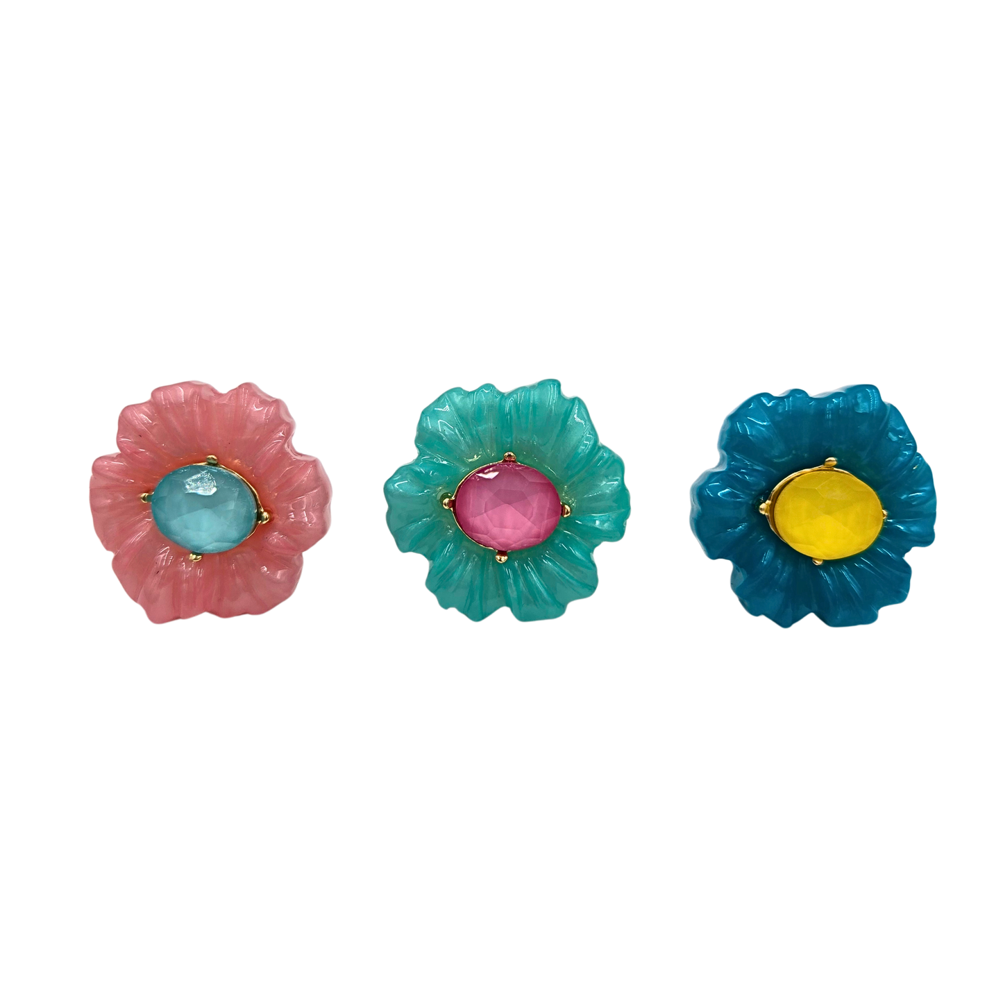 Resin Flower Ring (3 colors)
