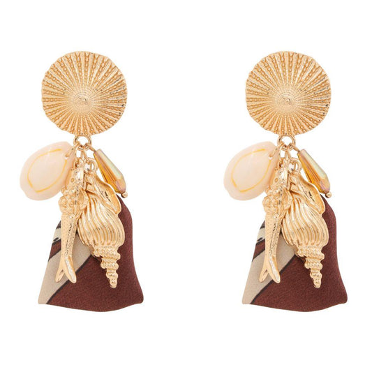Shell Charm Dangle Earring