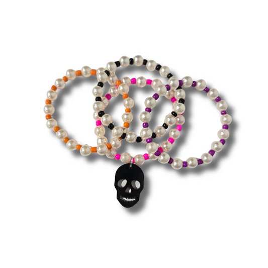 Skull Multicolor Bracelet Stack