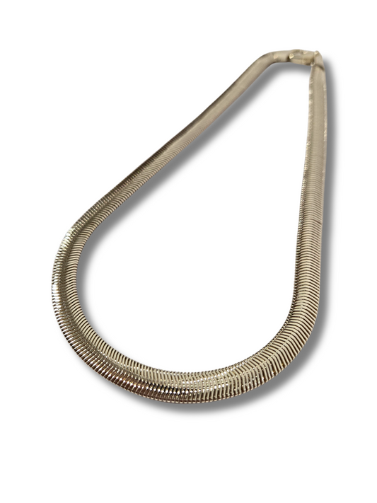 WP - Flat Gold Snake Chain Necklace