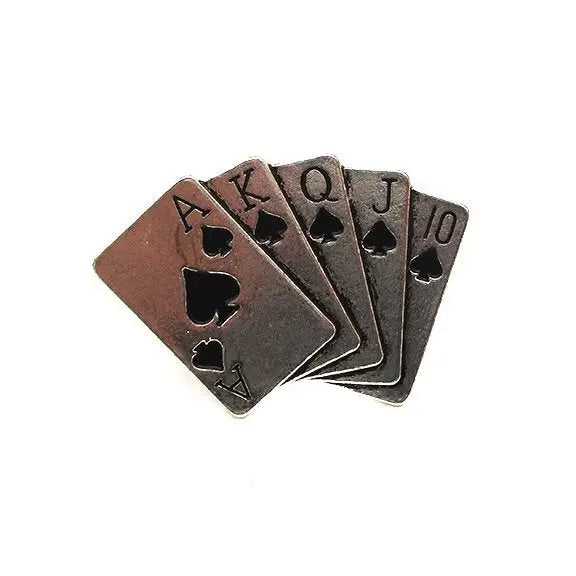 Royal Flush Spade Cuff Ring