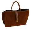 Faux Suede Bucket Tote (4 colors)