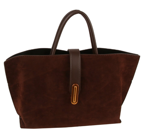 Faux Suede Bucket Tote (4 colors)