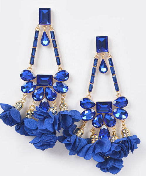 Rhinestone Party Drop Earrings (8 colors)