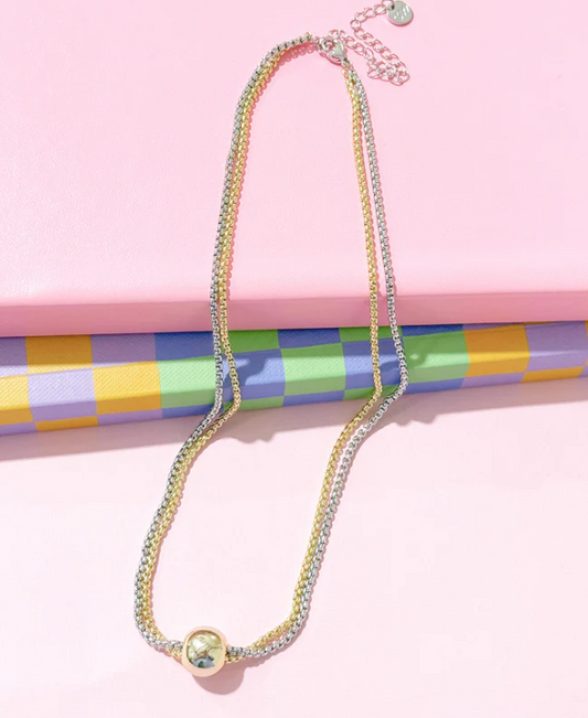 TJ - Duo Fireball Necklace