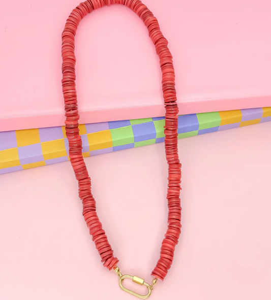 TJ - Red Velvet Vibes Gemstone Necklace