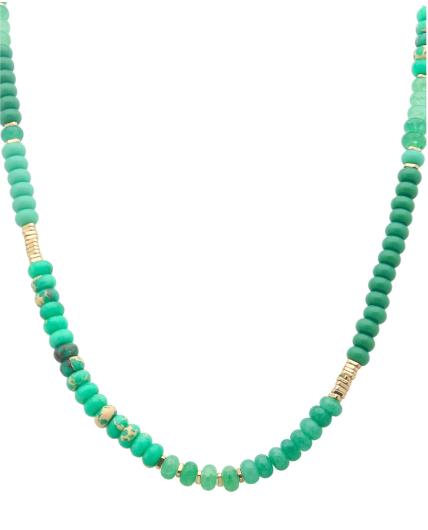 Metal Mix Beaded Necklace (3 colors)