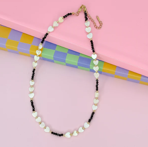 TJ - Candy Hearts Strand Necklace (4 Colors)