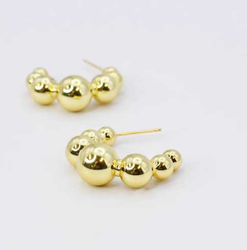 TJ - Bubble Hoop Earring ( 2 colors)