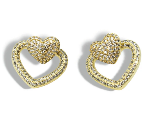 TJ - Open Heart Stud Earring (2 Colors)