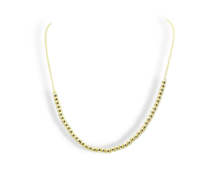 TJ - Dainty Gold Beads Necklace