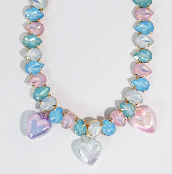 TJ - Cloud Heart Gem Necklace