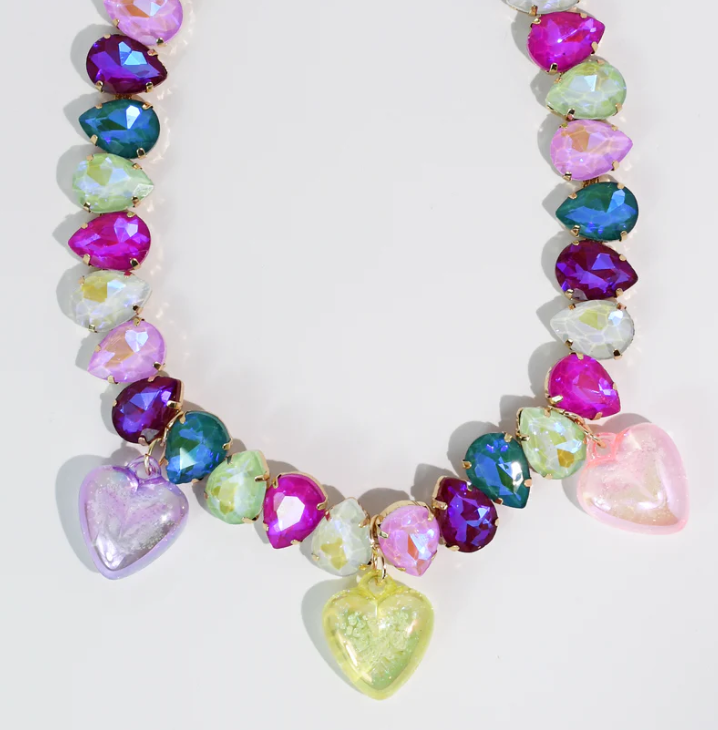 TJ - Happy Hearts Gem Necklace