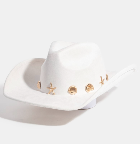 Ivory Sea Shell Cowboy Hat