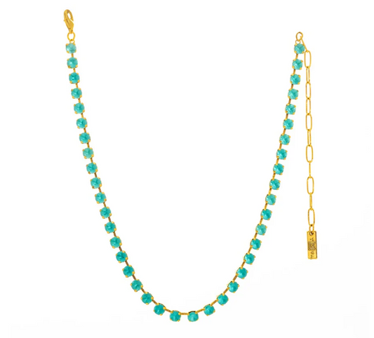 TOVA - The Sarina Necklace - Light Turquoise Matte