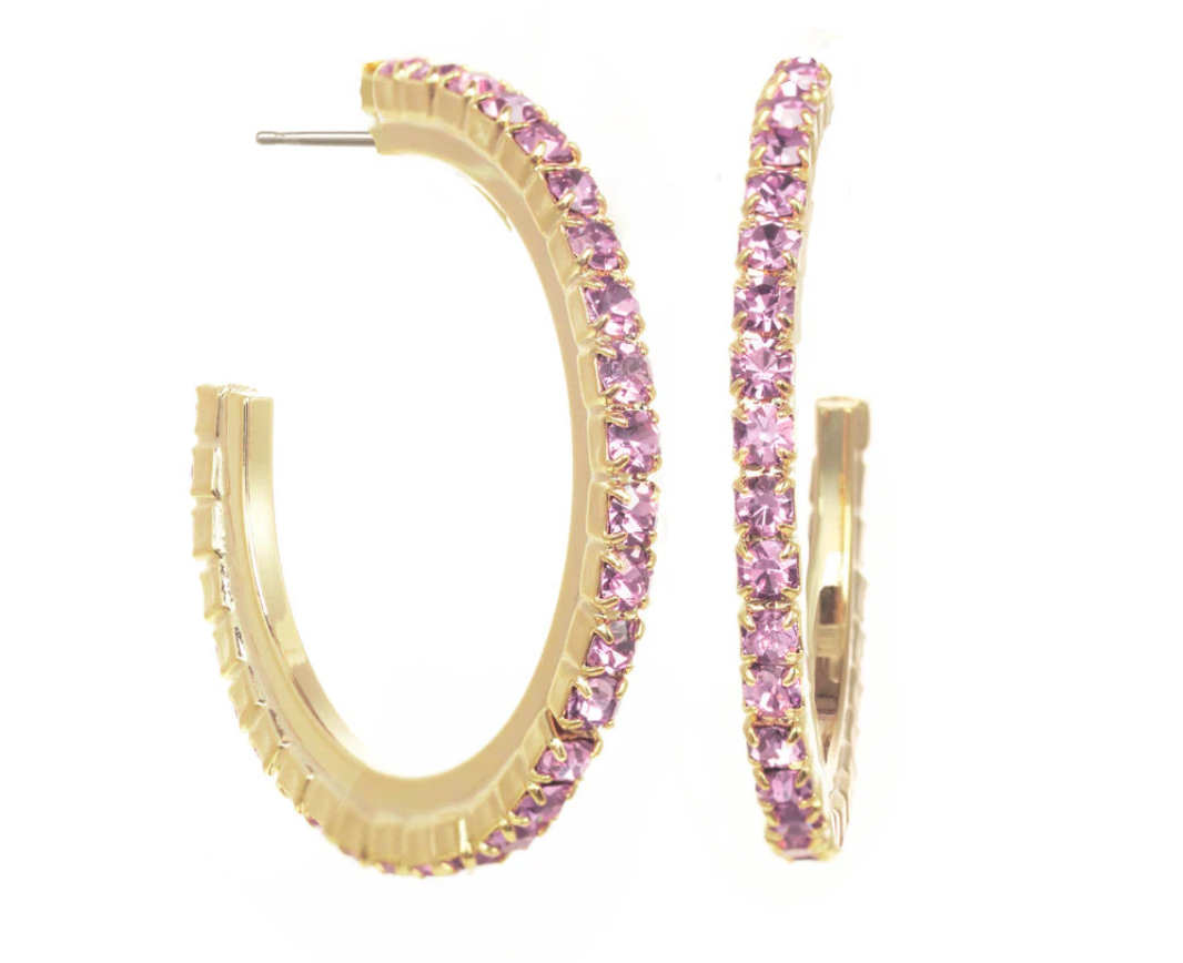 TOVA - Antique Gold Slim Hoops (3 colors)