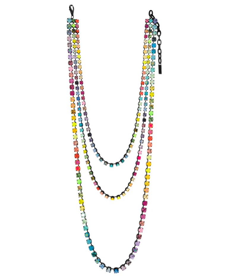 TOVA - Triple Pop Pow Necklace in Smutt Candy Crush