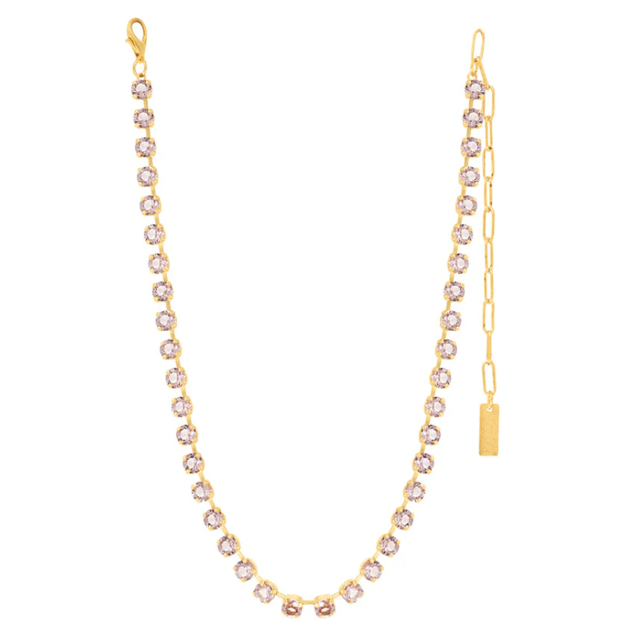 TOVA - The Sarina Necklace in Fairy Dust - Unfoiled Light Amethyst