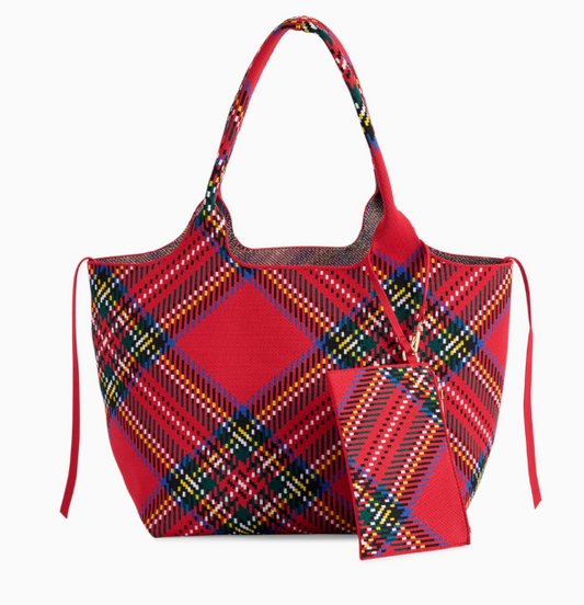Robbie Plaid Tote