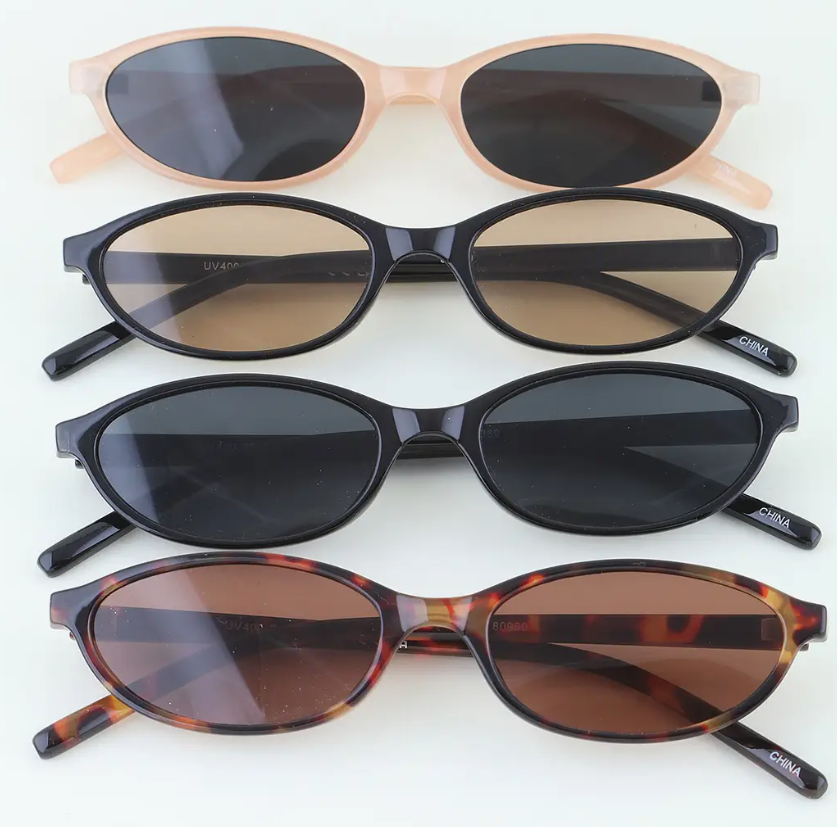 Modern Chic Oval Sunglasses (4 colors)