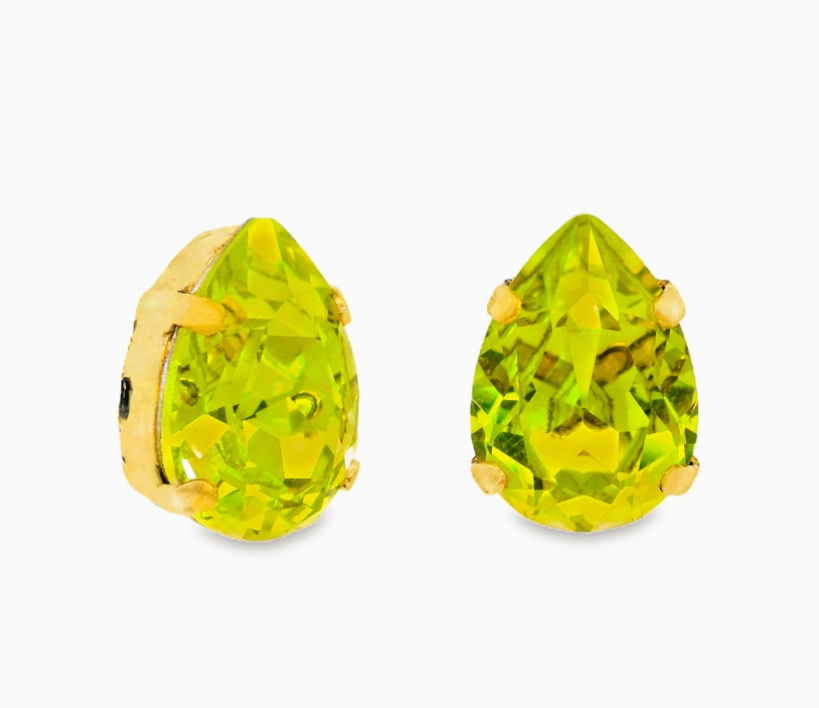 TOVA - Lumi Studs in Citrus Lime