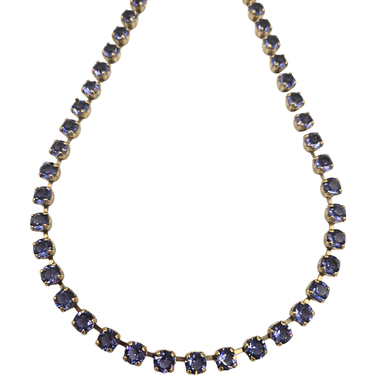 TOVA - The Sarina Necklace in Fairy Dust - Unfoiled Tanzanite