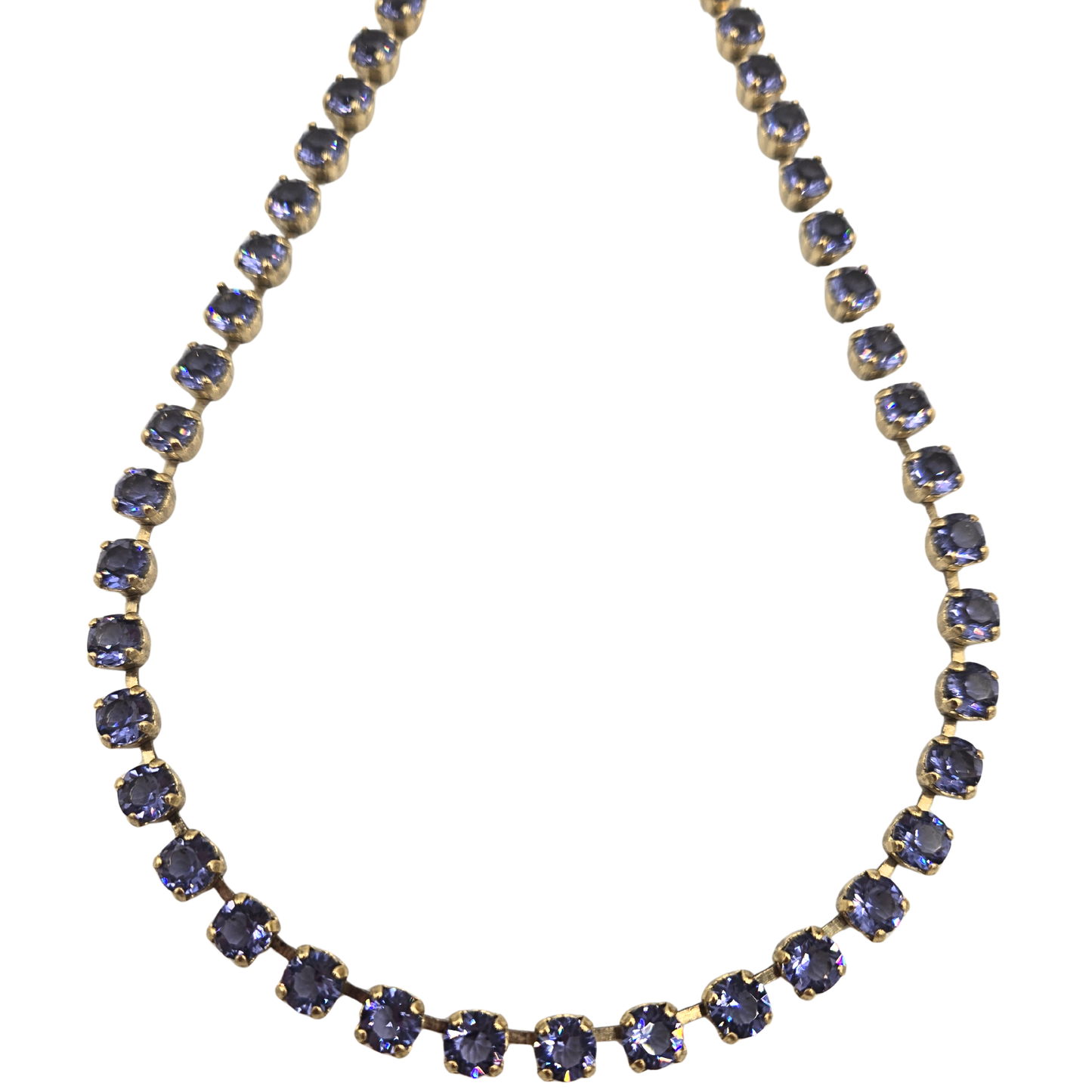 TOVA - The Sarina Necklace in Fairy Dust - Unfoiled Tanzanite
