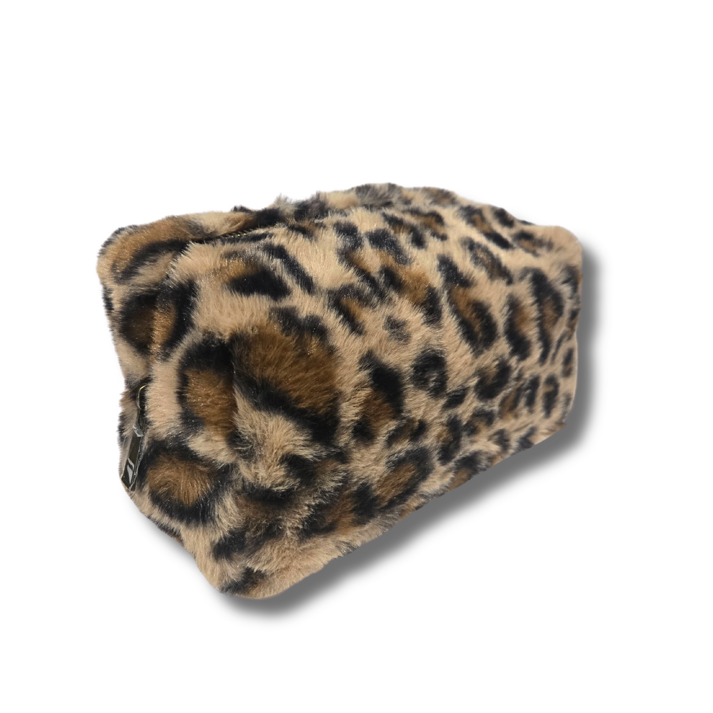 Faux Fur Leopard Pouch