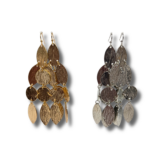 Textured Chandelier Earrings (2 colors)