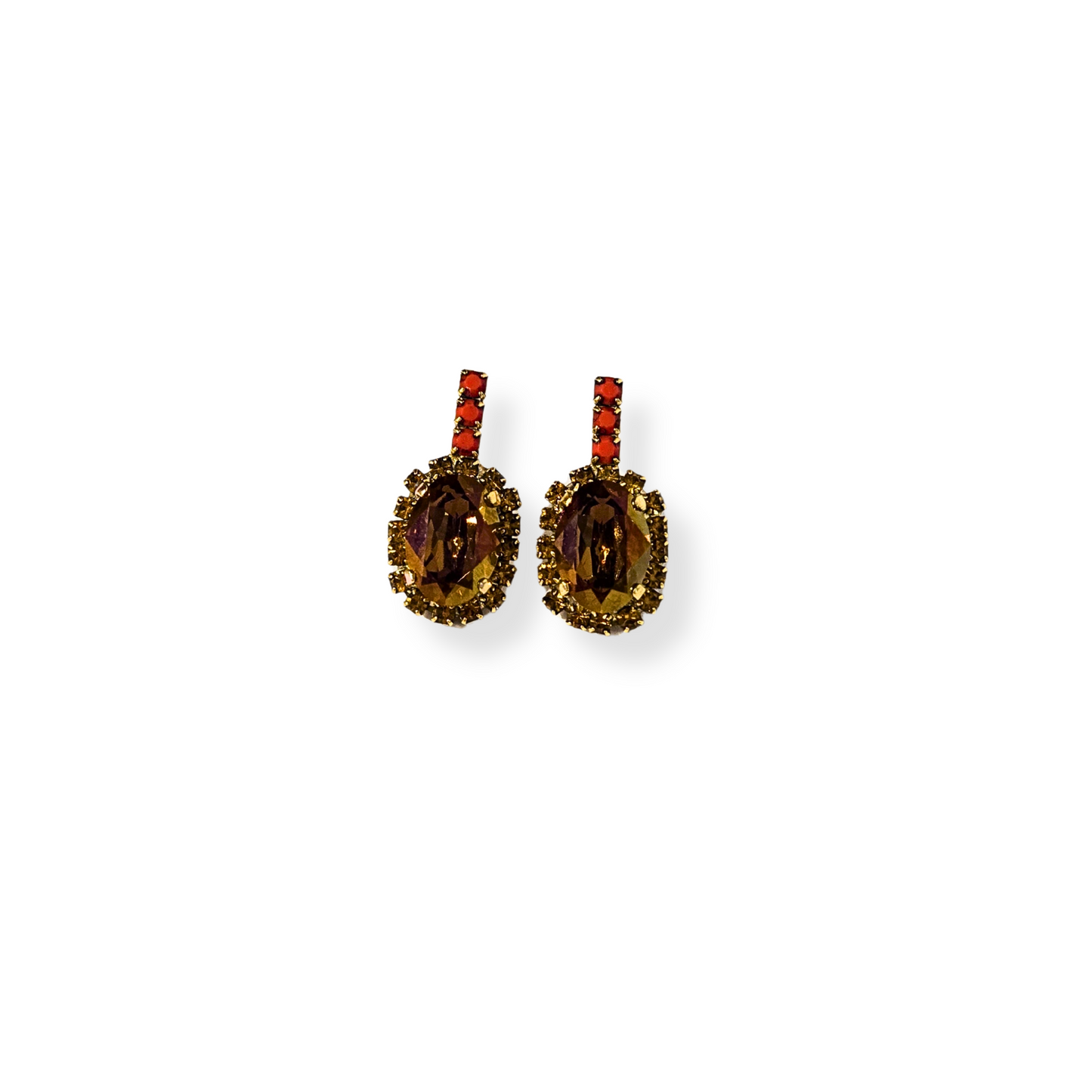 TOVA - Coney Earring - Smoked Topaz Brandy