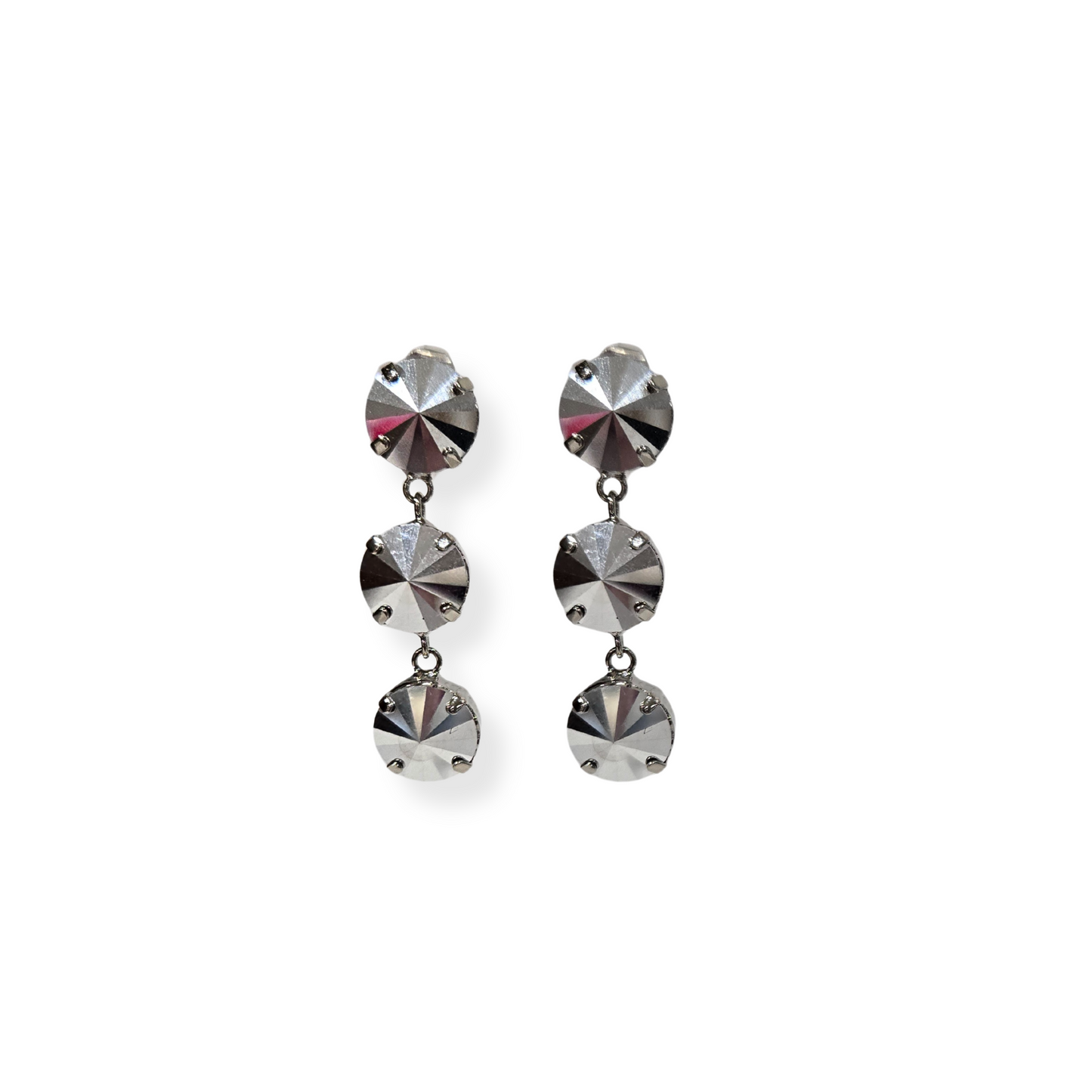 TOVA - The Dionne Earrings - Chrome