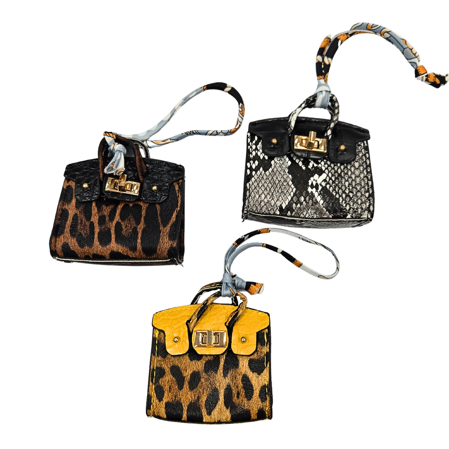 Animal Print Tote Bag Charm (3 colors)