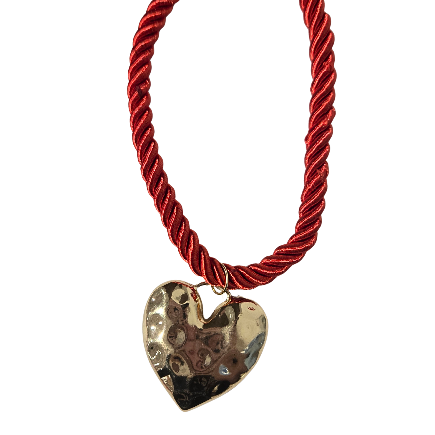 Brick Red Rope Necklace