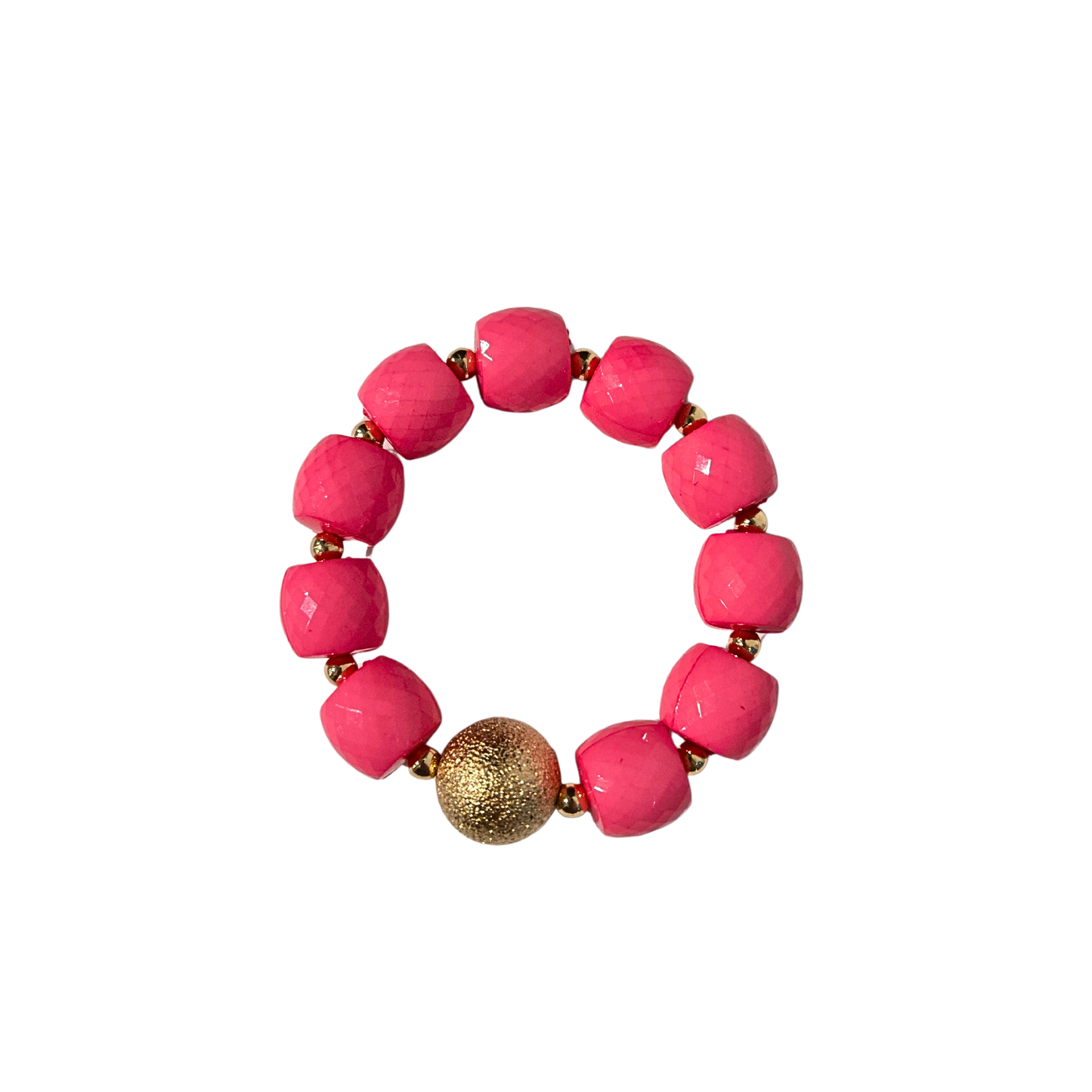 Bubble Gum Pink Chunky Bracelet