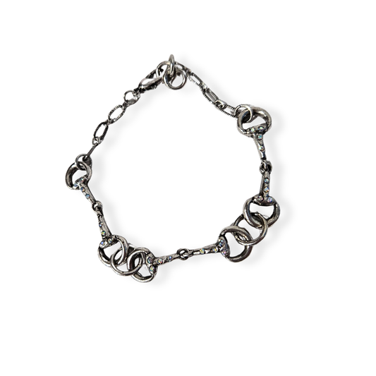 Antique Silver Equestrian Bracelet