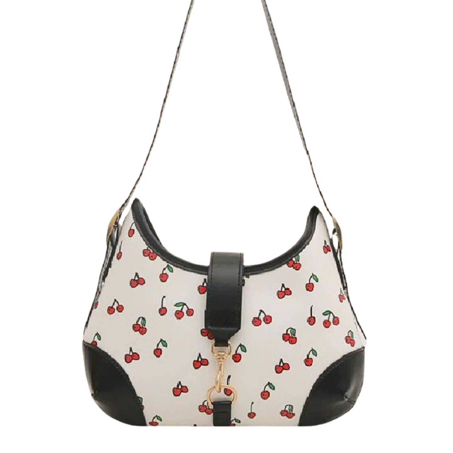 Cherry Pattern Hobo Bag