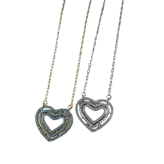 TJ - Pure Love Crystal Necklace- 2 Colors