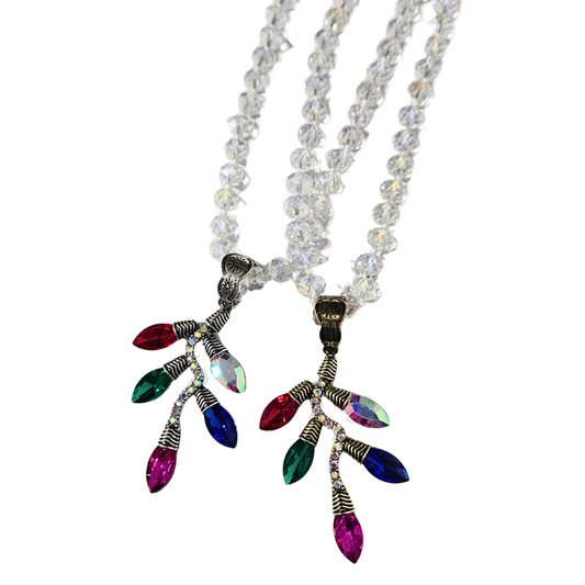 Christmas Lights Statement Necklace (2 colors)