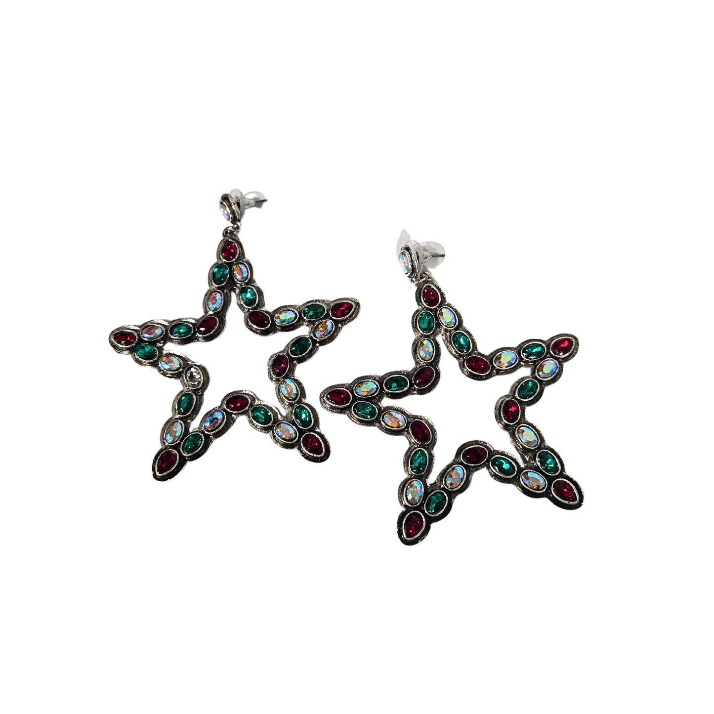 All the Bling Star Earrings - Christmas
