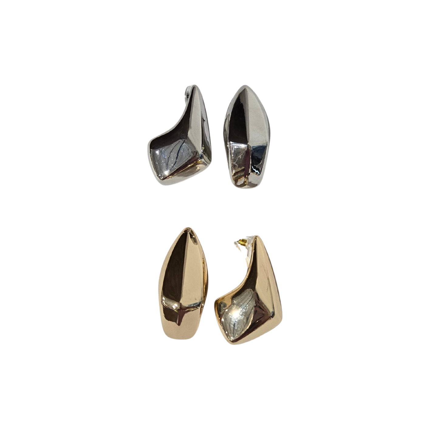 Chunky Geometric Drop Earrings (2 colors)