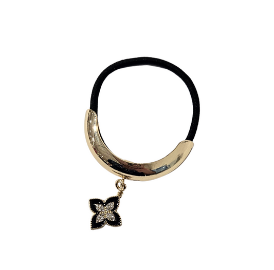 Clover Charm Hair Tie