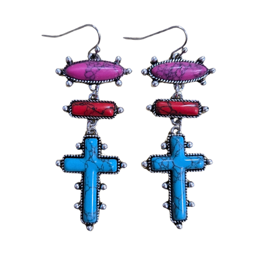 Desert Cross Earrings