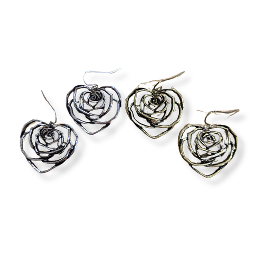 Antique Rose Earrings (2 colors)